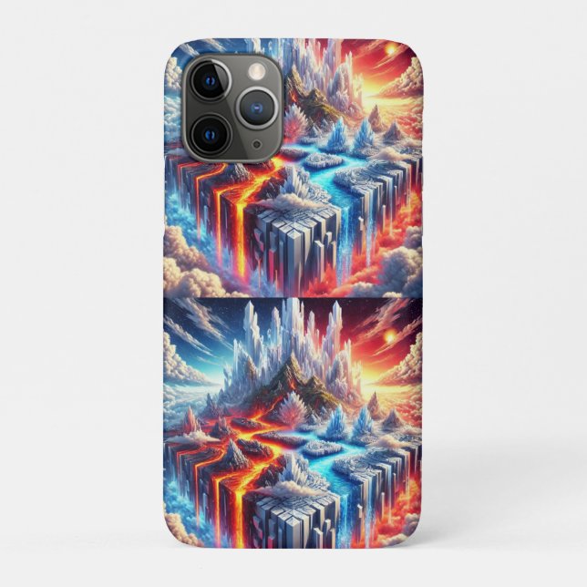 Skyward Clash: Die Insel des Feuers und des Eises Case-Mate iPhone Hülle (Rückseite)