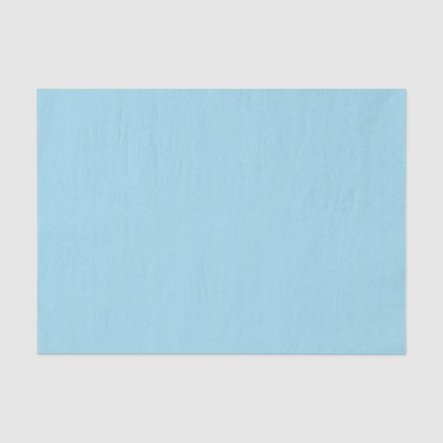 Skyward Pale Blue Soft Pastel Baby Blue Solid Seidenpapier (Vorderseite)