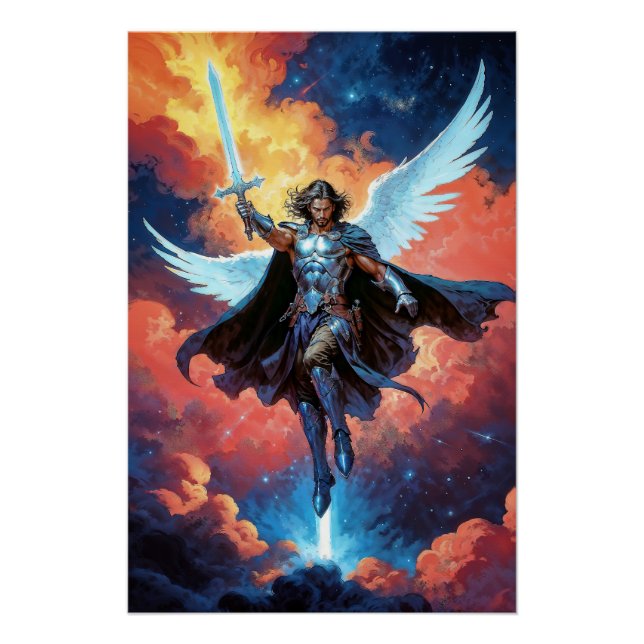 Skywarden Warrior Archangel Michael Poster (Vorderseite)