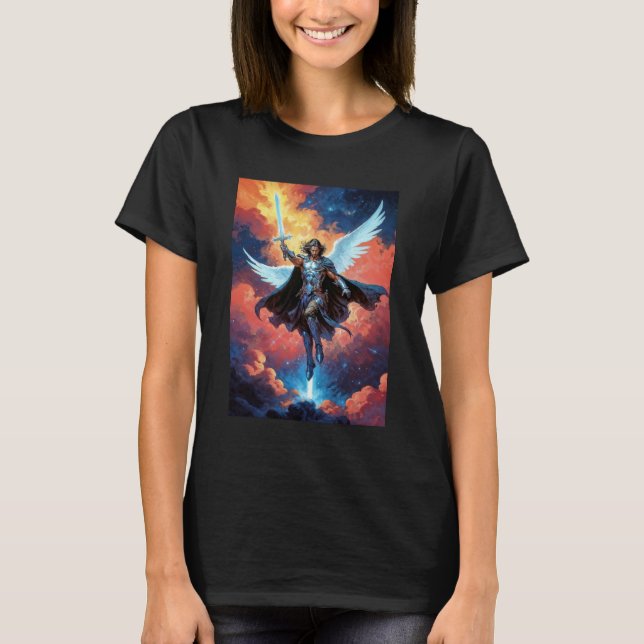 Skywarden Warrior Archangel Michael T-Shirt (Vorderseite)