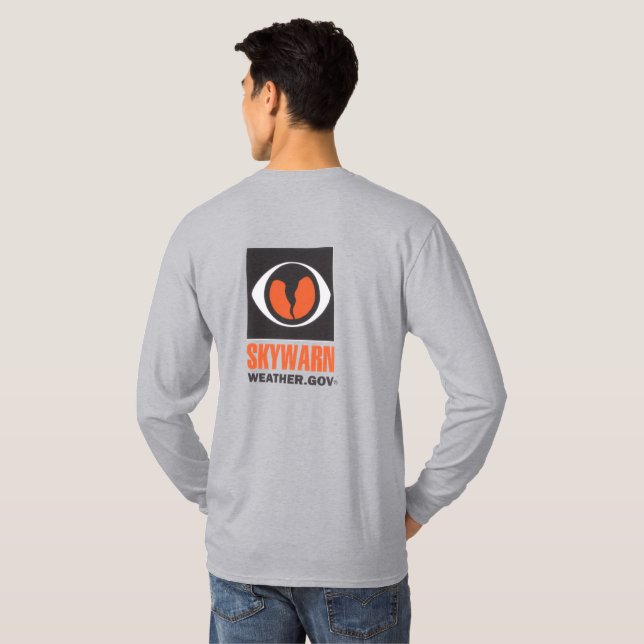 SKYWARN Langarmshirt T-Shirt (Schwarz voll)