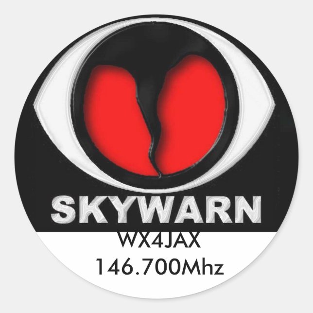 Skywarn-Logo, Aufkleber (Vorderseite)