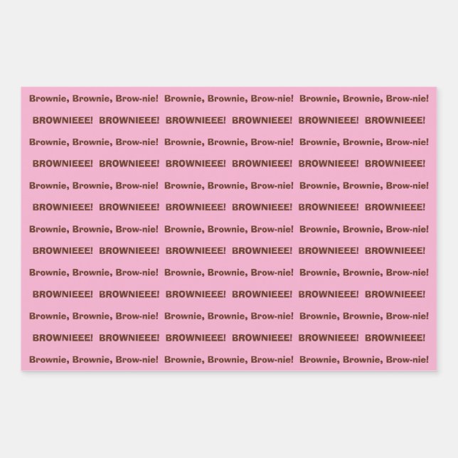 SKZ Felix BROWNIEEE! Gift Wrap Geschenkpapier Set (Vorderseite)