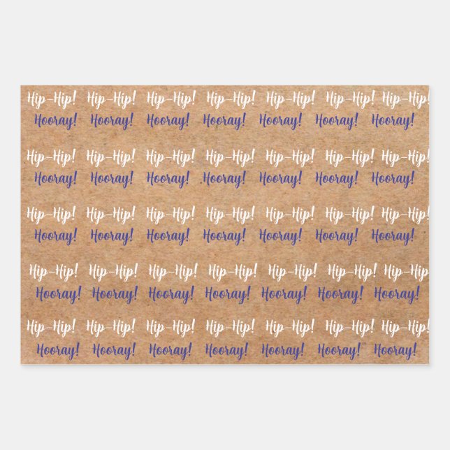 SKZ Hip Hip Hooray Gift Wrap Geschenkpapier Set (Vorderseite)