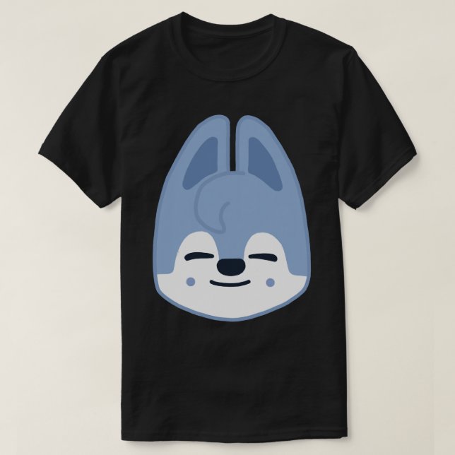 SKZOO Wolf Chan Stray Kids Bang Chan Sticker T-Shirt (Design vorne)