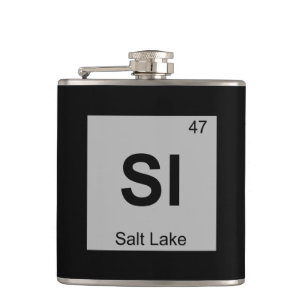 Sl - Salt Lake City Utah Chemie Periodensystem Flachmann