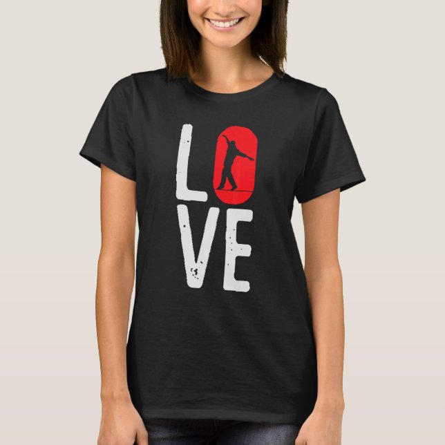 Slackline Saying Joke Therapy Slackliner Slacklini T-Shirt (Vorderseite)