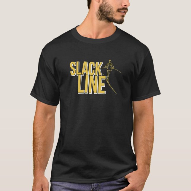 Slackline Slacklining Slacklind und Slacklining ou T-Shirt (Vorderseite)