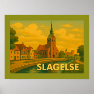 Slagelse Dänemark Turm Poster
