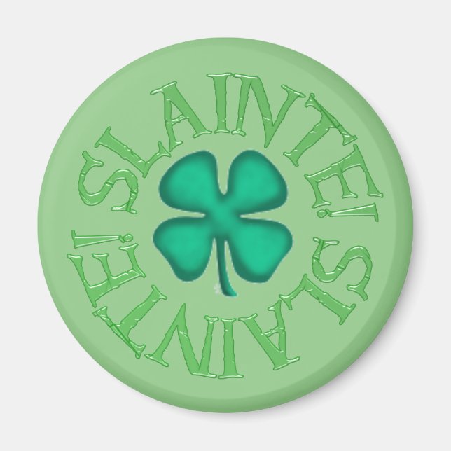 Slaingrün runder Magnet (Vorne)