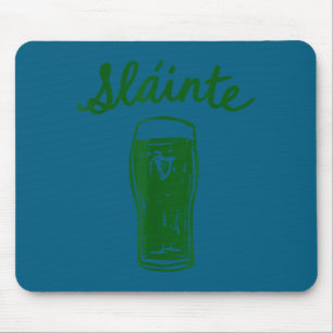 Slainte gälischer Toast-Skript irischer Pub Prost Mousepad