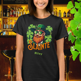 Slainte Irish Toast St Patrick's Day Personalisier T-Shirt