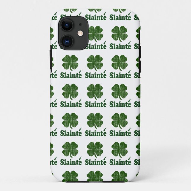 Slainte Kleeblatt Case-Mate iPhone Hülle (Rückseite)