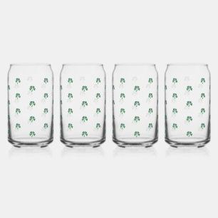Slainte Lucky Shot Watercolor Style Kleeblatt Dosenglas