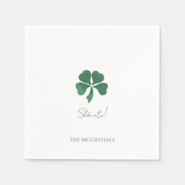 Sláinte Saint Patricks Irish Wedding Personalisier Serviette