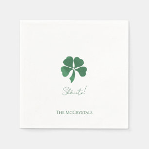 Sláinte Saint Patricks Irish Wedding Personalisier Serviette
