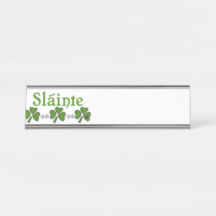 Slainte Schreibtischnamensplakette