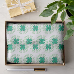 Slainte w Kleeblattpapier Seidenpapier