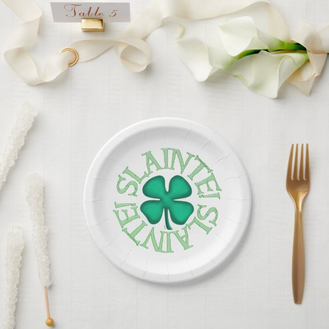 Slainte-Whitepaper-Teller Pappteller (Hochzeit)
