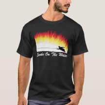 Slalom-Wasser-Ski "Rauch auf dem Wasser" T - Shirt