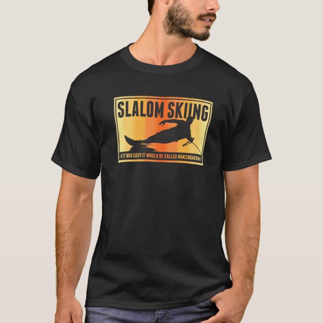 Slalom Wasserski Skiraum T-Shirt (Vorderseite)