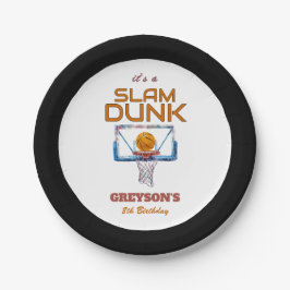 Slam Dunk Basketball Any Age Birthday Pappteller