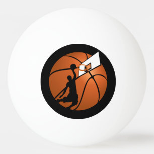 Slam Dunk Basketball Player mit Hoop on Ball Tischtennisball