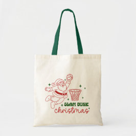 Slam Dunk Christmas Cute Basketball Santa Tragetasche