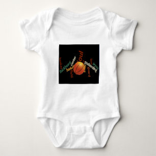 Slam Dunk of Vocabulary: Basketball Spiel der Cham Baby Strampler