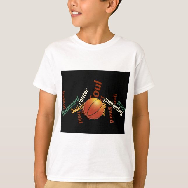 Slam Dunk of Vocabulary: Basketball Spiel der Cham T-Shirt (Vorderseite)