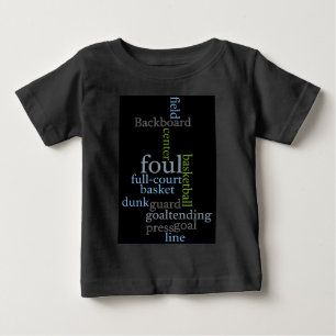 Slam Dunk of Words: Basketballspiel der Champions Baby T-shirt