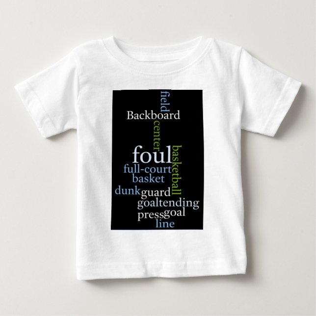 Slam Dunk of Words: Basketballspiel der Champions Baby T-shirt (Vorderseite)