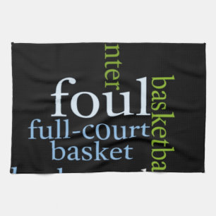 Slam Dunk of Words: Basketballspiel der Champions Handtuch