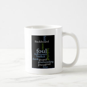 Slam Dunk of Words: Basketballspiel der Champions Kaffeetasse