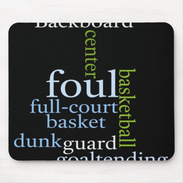 Slam Dunk of Words: Basketballspiel der Champions Mousepad (Vorne)