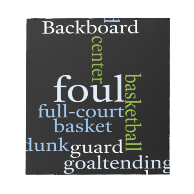 Slam Dunk of Words: Basketballspiel der Champions Notizblock (Vorderseite)