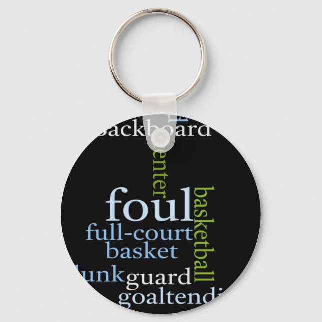 Slam Dunk of Words: Basketballspiel der Champions Schlüsselanhänger (Vorderseite)