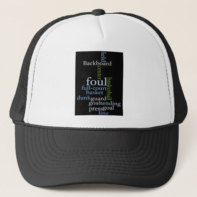 Slam Dunk of Words: Basketballspiel der Champions Truckerkappe (Vorderseite)