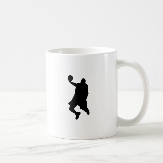 Slam Dunk Player Silhouette Kaffeetasse (Rechts)