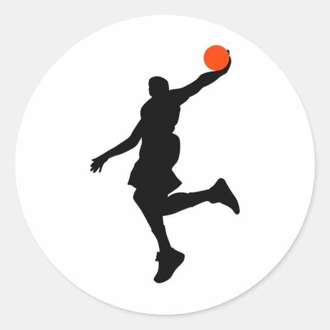 Slam Dunk Runder Aufkleber (Vorderseite)