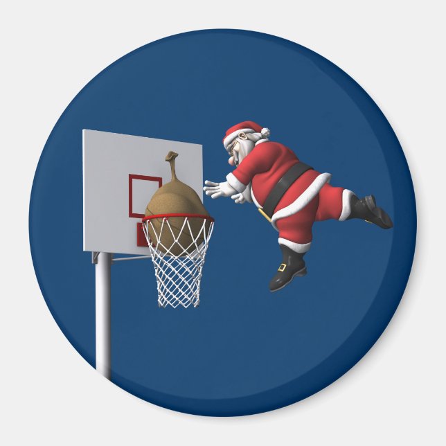 Slam Dunk Santa Claus Magnet (Vorne)