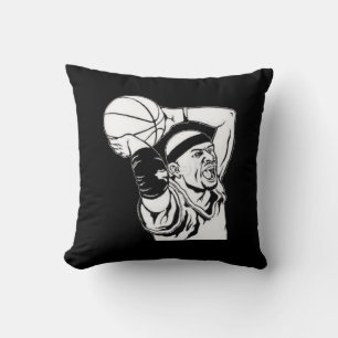 Slam Dunk - Schwarz-Weiß-Kissen Kissen