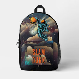 Slam Dunk Space Basketball Backpack Bedruckter Rucksack