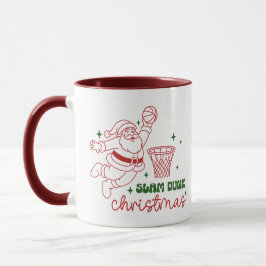 Slam Dunk Weihnachtsbasketball Tasse
