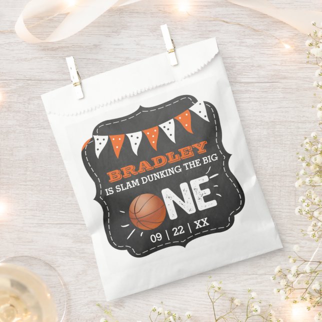 Slam Dunkelheit des Großen | Basketball 1. Geburts Geschenktütchen (Ausgeschnitten)