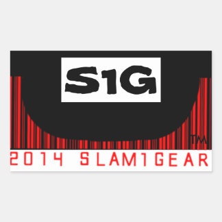 SLAM ONE GAR S1G HALF PIPE STICKER