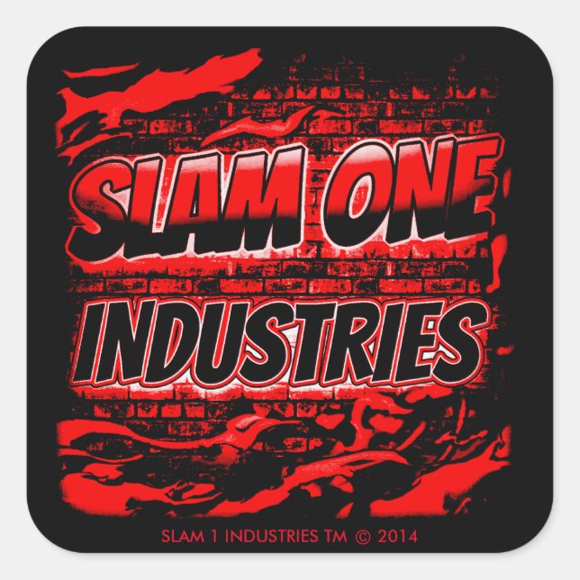 SLAM ONE INDUSTRIE STICKERS (Vorderseite)