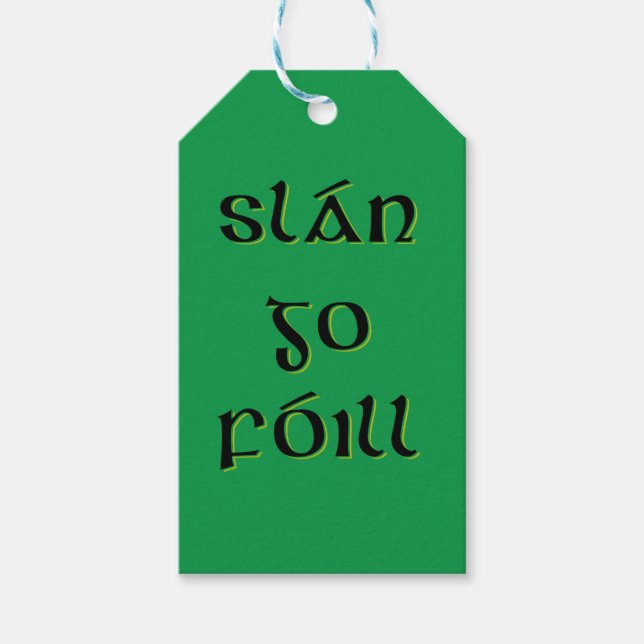 Slán Go Fóill Geschenkanhänger (Vorderseite)