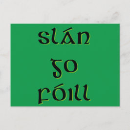 Slán Go Fóill Postkarte