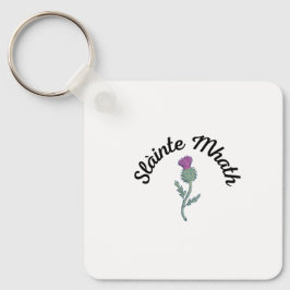 Slànte Mhath Square Keyring Schlüsselanhänger